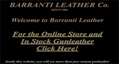 Desktop Screenshot of barrantileather.com