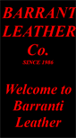Mobile Screenshot of barrantileather.com